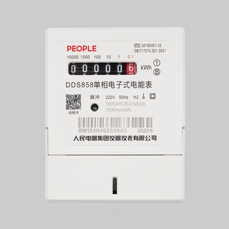 DB真人电器，DB真人电器集团，DB真人电器集团有限公司，中国DB真人电器，DDS858-D型单相电子式电能表