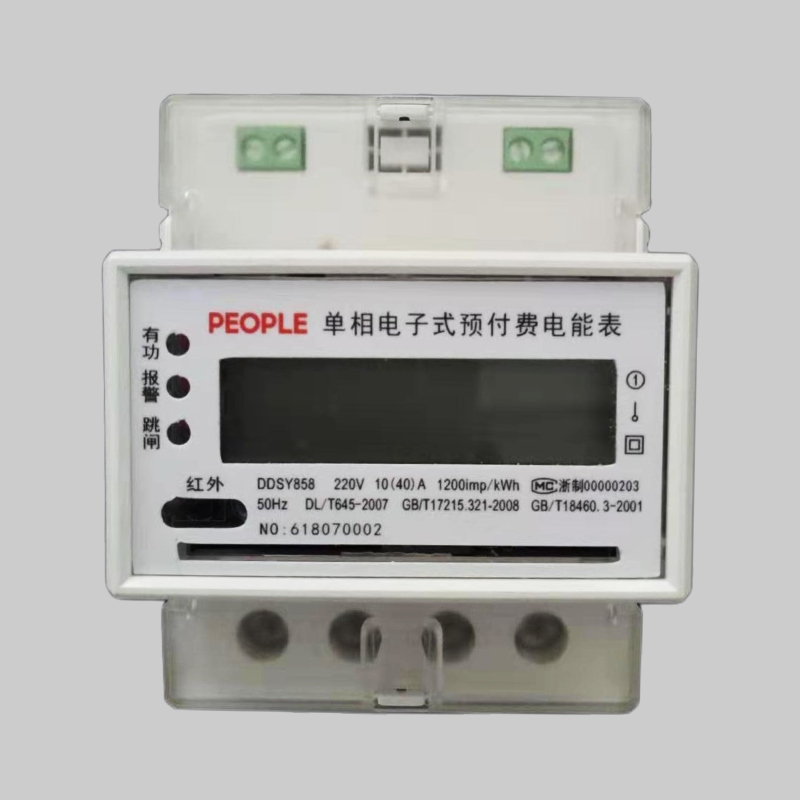DB真人电器DDSY858型单相电子式预付费电能表系列 